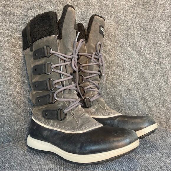 Rockport XCS Britt Waterproof Insulated Black Gray Snow Boots Womens 8.5 - Picture 3 of 11
